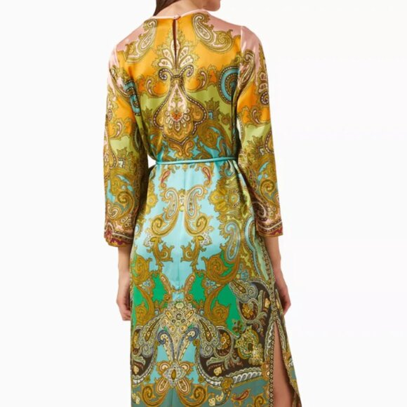 ALEMAISNEW SEASON Follow Clemenza Midi Dress in Silk - Picture 2 of 8